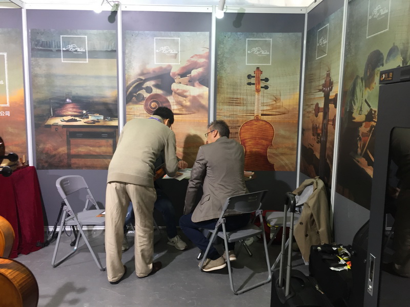 Lien Violins connecting with music industry partners in Shanghai
