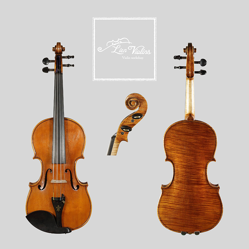 David Lien Workshop Soloist viola, front, back and scroll views David Lien Workshop Soloist viola, front, back and scroll views