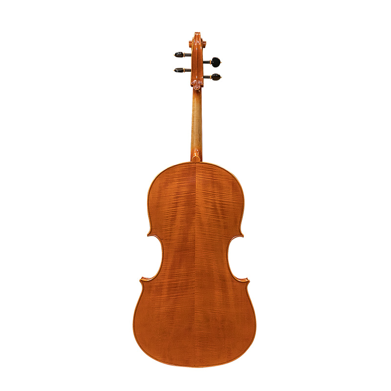 David Lien Workshop Soloist cello, back views David Lien Workshop Soloist cello, back views