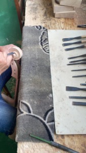 Scroll, F-Hole and Purfling Work